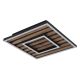 Plafoniere - Plafoniera LED riflaj MDF cu efect de lemn WOODY 30x30cm