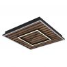 Plafoniera LED riflaj MDF cu efect de lemn WOODY 45x45cm