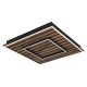 Plafoniere - Plafoniera LED riflaj MDF cu efect de lemn WOODY 45x45cm