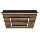 Plafoniere - Plafoniera LED riflaj MDF cu efect de lemn WOODY 45x45cm