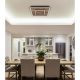 Plafoniere - Plafoniera LED riflaj MDF cu efect de lemn WOODY 45x45cm