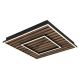 Plafoniere - Plafoniera LED riflaj MDF cu efect de lemn WOODY 45x45cm