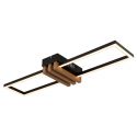 Plafoniera LED riflaj aluminiu cu efect de lemn DAKARI I