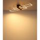 Plafoniere - Plafoniera LED riflaj aluminiu cu efect de lemn DAKARI I