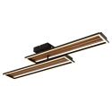 Plafoniera LED riflaj aluminiu cu efect de lemn DAKARI I