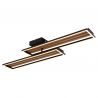Plafoniera LED riflaj aluminiu cu efect de lemn DAKARI I