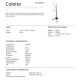 Lampadare - Lampadar LED modern Colette auriu roze, negru