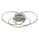 Plafoniere - Plafoniera LED rotativa orientabila metal nichel KOMBOS