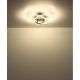 Plafoniere - Plafoniera LED rotativa orientabila metal nichel KOMBOS