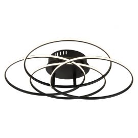 Plafoniere - Plafoniera LED rotativa orientabila metal negru KOMBOS