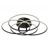 Plafoniera LED rotativa orientabila metal negru KOMBOS