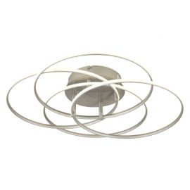 Plafoniere - Plafoniera LED rotativa orientabila metal nichel KOMBOS