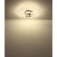 Plafoniere - Plafoniera LED rotativa orientabila metal nichel KOMBOS