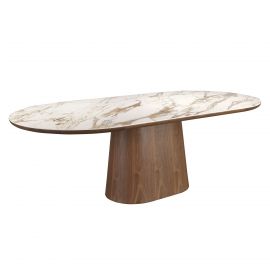 Mese dining - Masa marmura portelanata Walnut 240x120cm