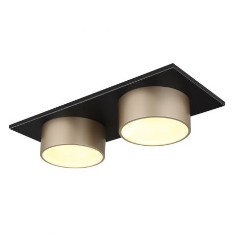 Plafoniere - Plafoniera LED negru sampanie RAYMOND 2L