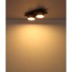 Plafoniere - Plafoniera LED negru sampanie RAYMOND 2L