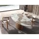 Mese dining - Masa ovala marmura portelanata Walnut 220x112cm