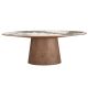 Mese dining - Masa ovala marmura portelanata Walnut 220x112cm