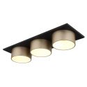 Plafoniera LED negru sampanie RAYMOND 3L