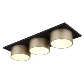 Plafoniera LED negru sampanie RAYMOND 3L