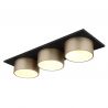 Plafoniera LED negru sampanie RAYMOND 3L