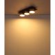 Plafoniere - Plafoniera LED negru sampanie RAYMOND 3L