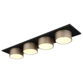 Plafoniere - Plafoniera LED negru sampanie RAYMOND 4L
