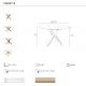 Mese dining - Masa rotunda design modern Veola auriu roze 110cm