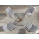 Mese dining - Masa rotunda design modern Veola auriu roze 110cm