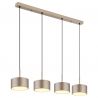 Lustra cu 4 Pendule LED sampanie negru RAYMOND 