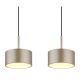 Pendule, Lustre suspendate - Lustra cu 4 Pendule LED sampanie negru RAYMOND