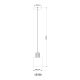 Pendule, Lustre suspendate - Pendul lemn maro sticla fumurie ALEIDIS
