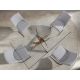 Mese dining - Masa dreptunghiulara design modern Veola auriu roze 160x95cm