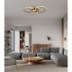 Plafoniere - Plafoniera LED metal antracit cristale acrilice LORELEI