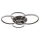 Plafoniere - Plafoniera LED metal antracit cristale acrilice LORELEI