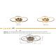 Plafoniere - Plafoniera LED metal antracit cristale acrilice LORELEI
