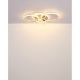 Plafoniere - Plafoniera LED metal sampanie cristale acrilice LORELEI