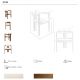 Scaune - Scaun dining material textil alb-galbui si lemn Off-white