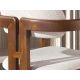 Scaune - Scaun dining material textil alb-galbui si lemn Off-white