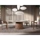 Scaune - Scaun dining material textil alb-galbui si lemn Off-white