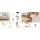 Pendule, Lustre suspendate - Lustra cu 3 pendule Sticla Chihlimbar Metal Bronz MILLEY