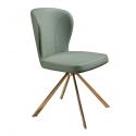 Scaun pivotant piele sintetica verde deschis Chair