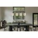 Pendule, Lustre suspendate - Lustra cu 4 Pendule negru crom FELICIA