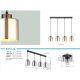 Pendule, Lustre suspendate - Lustra cu 4 Pendule negru crom FELICIA