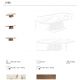Masute Living - Masuta cu blat din marmura portelanata Walnut 160x80cm