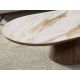 Masute Living - Masuta cu blat din marmura portelanata Walnut 160x80cm