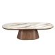 Masute Living - Masuta cu blat din marmura portelanata Walnut 160x80cm