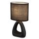 Veioze - Lampa de masa ceramica neagra TRIANGLE