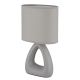 Veioze - Lampa de masa ceramica gri TRIANGLE