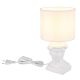 Veioze - Lampa de masa ceramica alba HERMES